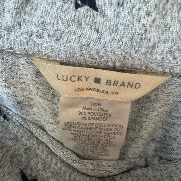 Lucky Brand Starry Gray Pajama Set US Small - Picture 5 of 12